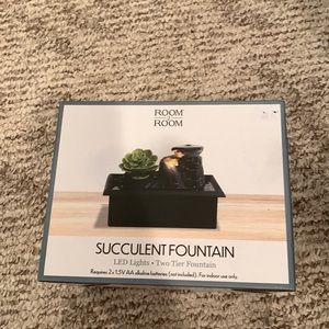 Succulent Two Tier Fountain